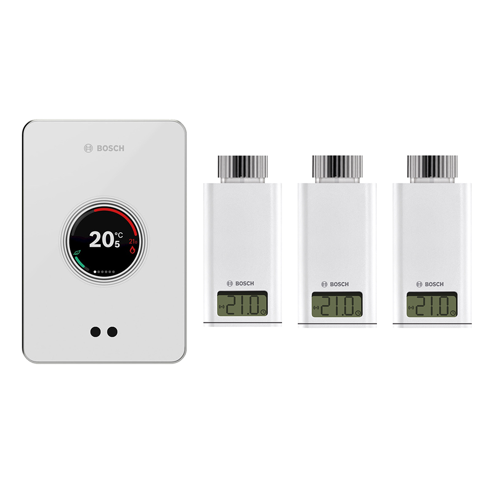 Kaugjuhtimisega regulaator Bosch Easycontrol CT200 valge komplekt