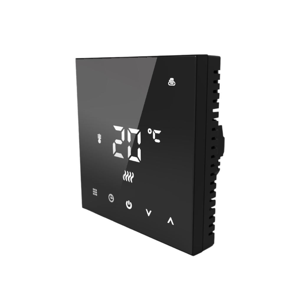 digitaalne puutetundlik ruumitermostaat cube black wifi