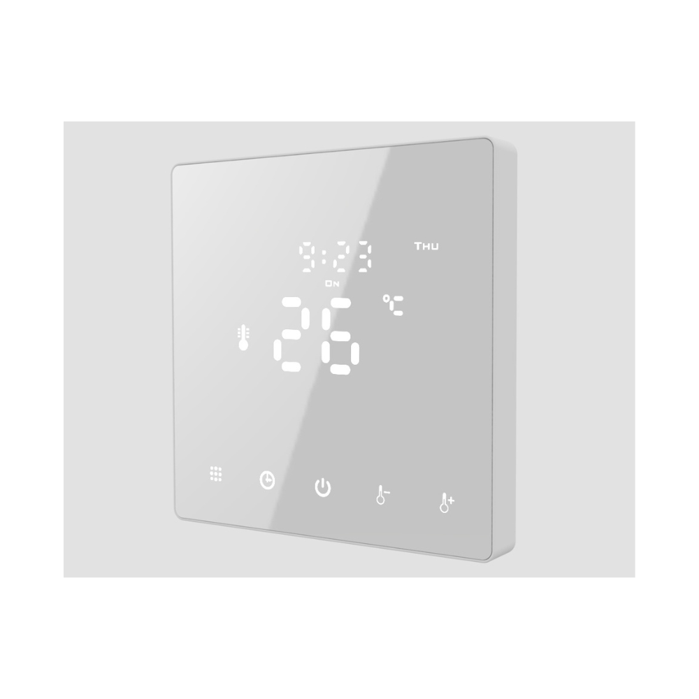 digitaalne puutetundlik ruumitermostaat cube2 white