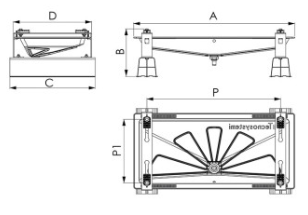 blue river kondensaadivann infinity raamiga joonis