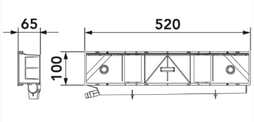 elisyum hydronic classic built in installation box joonis
