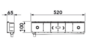 flat classic built in installation box joonis