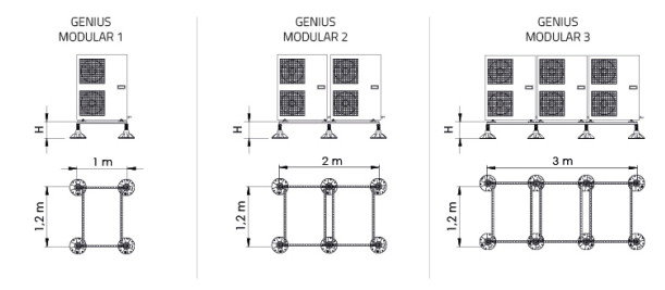 genius 1200 reguleeritav põrandaraam joonis