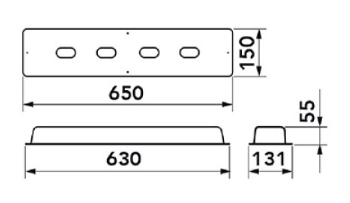 rapid plus installation for built in outdoor use with lid joonis