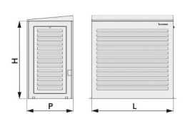 ts cover box välisosa kate 5° kaldkatusega joonis