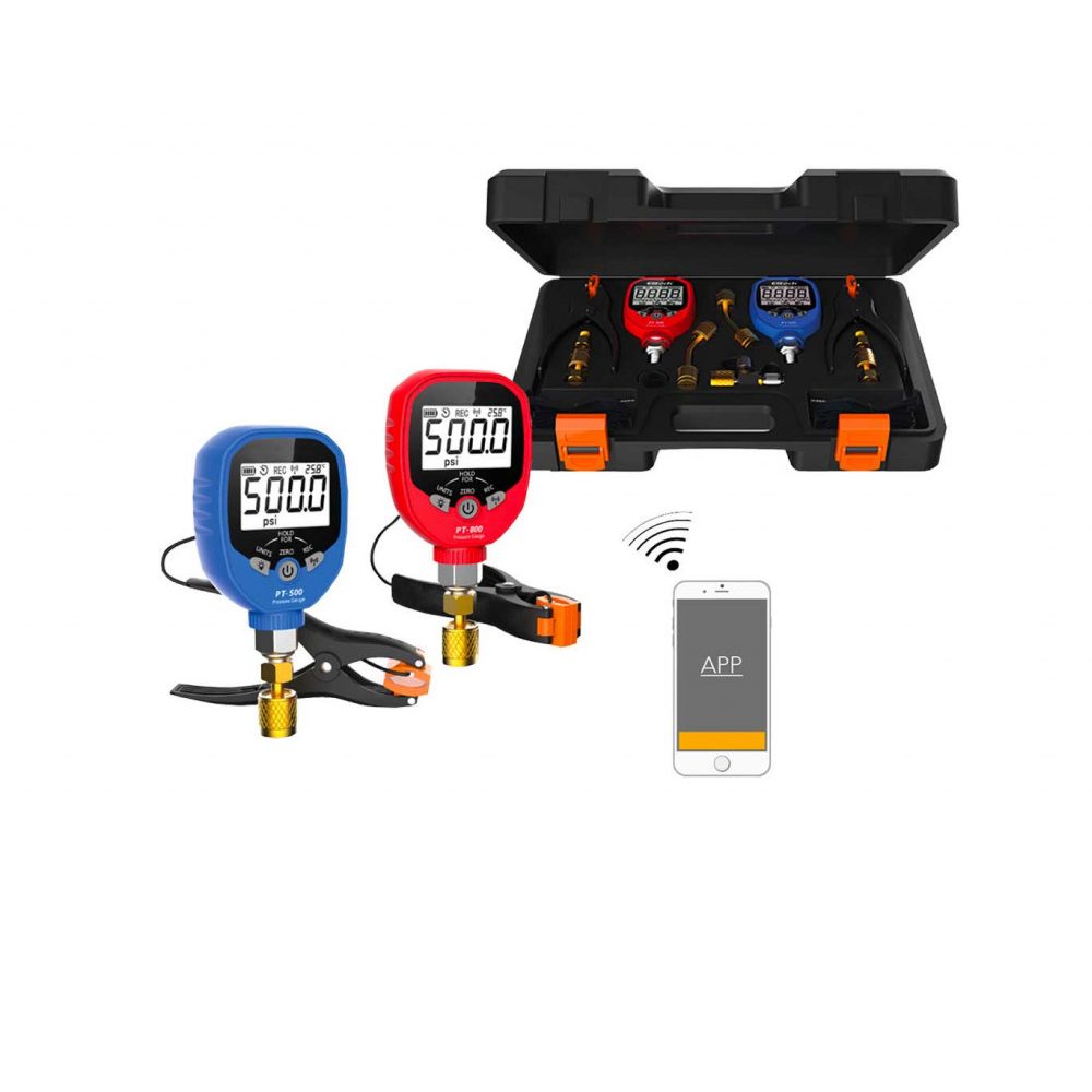 juhtmevaba digitaalne manomeeter kandekohvris