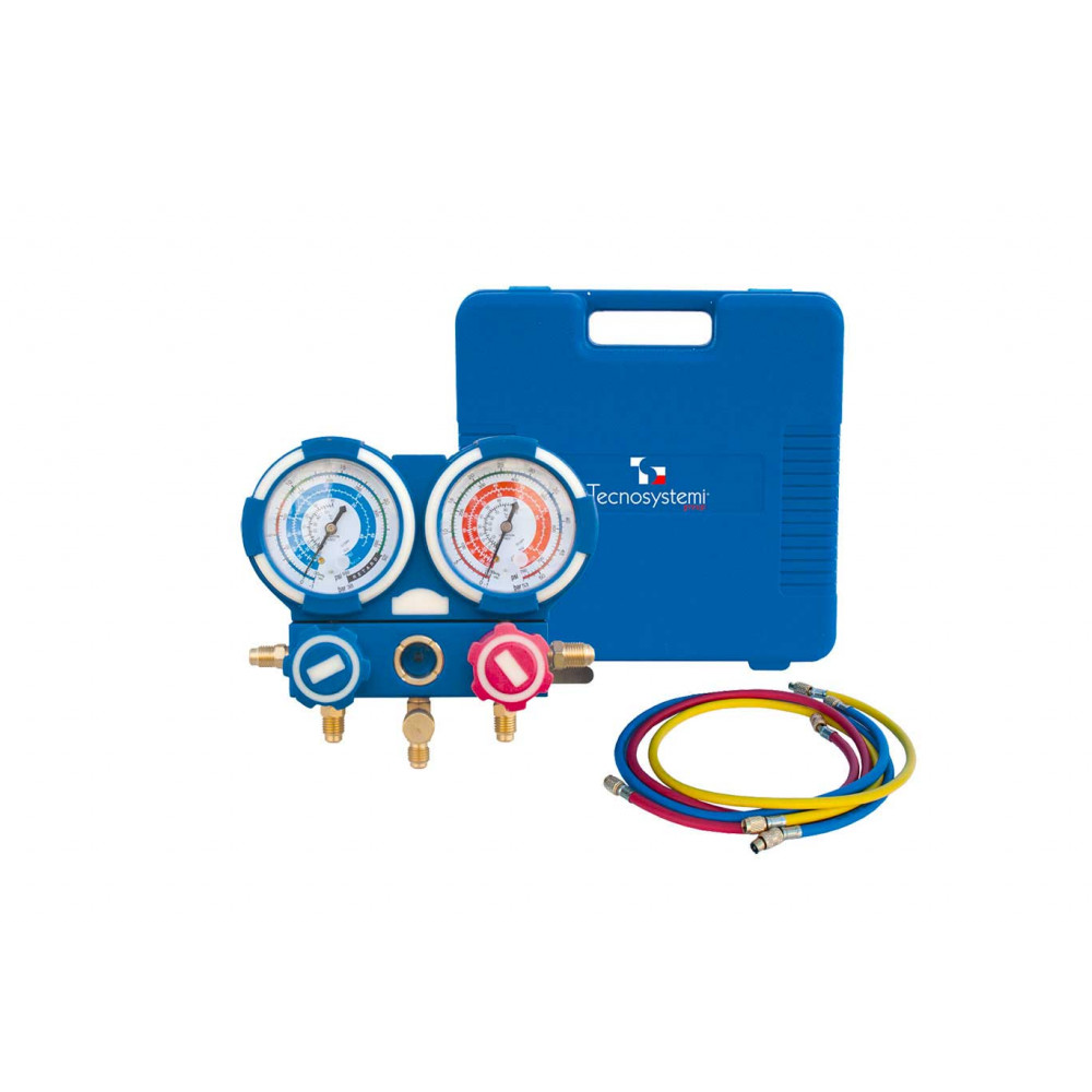 kahesuunalise manomeetri komplekt kummikaitsega r32 r410a r134 tr422abcd (r22)