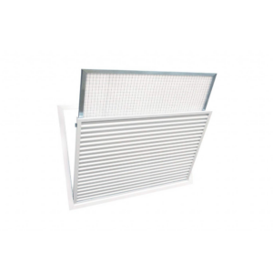 Õhuvõturest fikseeritud klappidega 45° eemaldatava filtriga